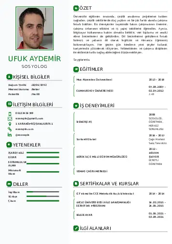 Sosyolog Cv Örnekleri cv indir